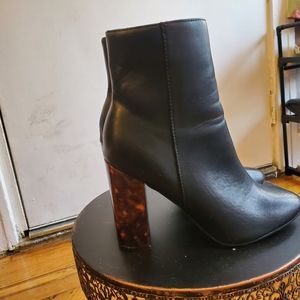 Leather Heel Boots